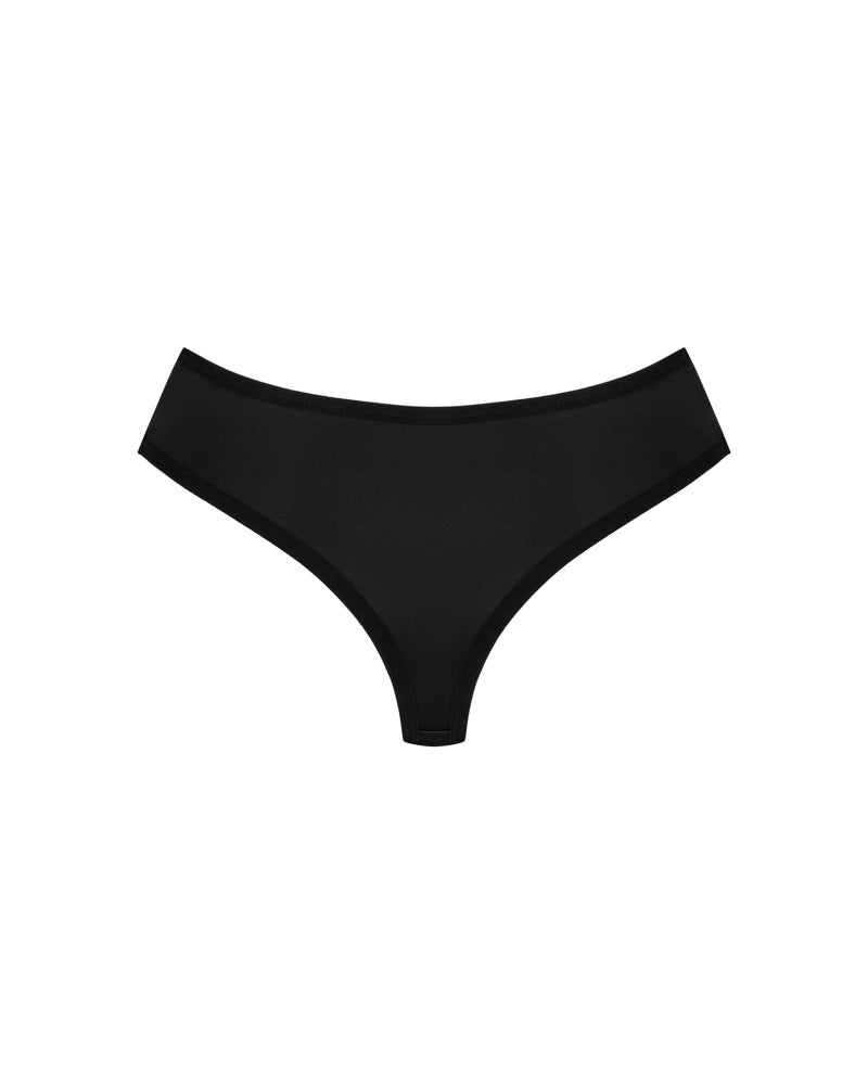 Obsessive Bella Rou slip met bloemenborduurwerk - Zwart
