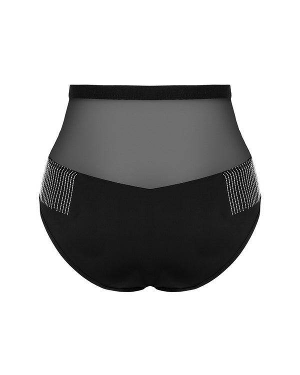 Obsessive slips met hoge taille - Zwart - Obsessive - SKU: 23112591121