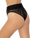 Noir slip met luipaardprint - Zwart