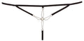 Cottelli LINGERIE String met pareldecoratie - Zwart