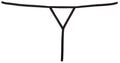Cottelli LINGERIE String met pareldecoratie - Zwart
