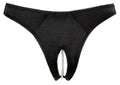 Cottelli LINGERIE Slip kruisloos met stimulerende parels - Zwart