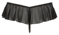 Cottelli LINGERIE G-string met parels en jarretels - Zwart