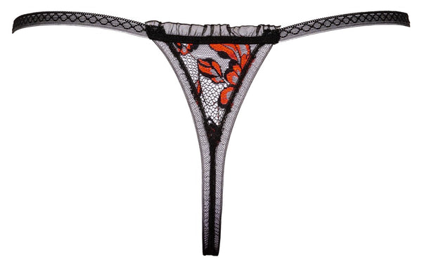 Cottelli LINGERIE string met strass-details - Zwart - Cottelli LINGERIE - SKU: 23222851111