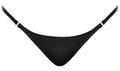 Noir G-string met openbare haaksluiting - Zwart