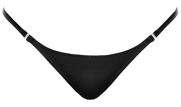 Noir G-string met openbare haaksluiting - Zwart - Noir - SKU: 23223311110