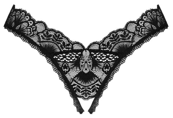 Obsessive Donna Dream kruisloze thong - Zwart - Obsessive - SKU: 23223401141