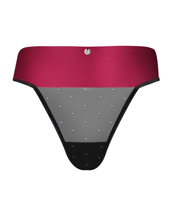 Obsessive Tienesy thong - Zwart - Obsessive - SKU: 23226841111