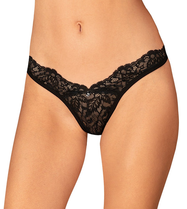 Obsessive Bellastia thong - Zwart - Obsessive - SKU: 23227061141