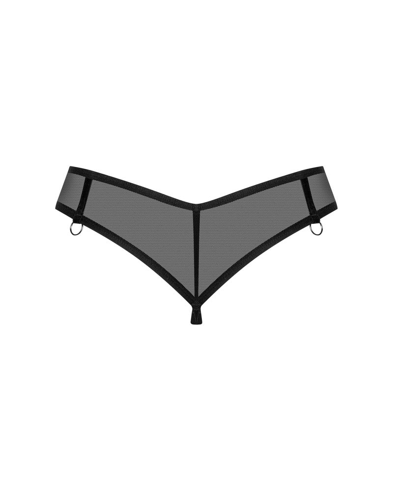Obsessive transparant string Glandez - Zwart