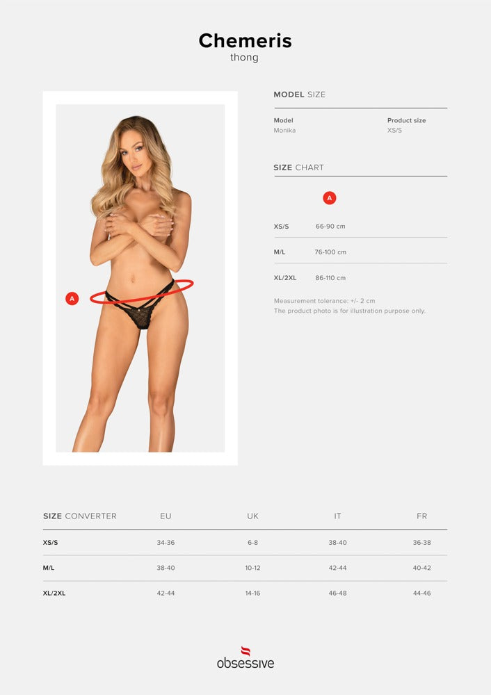 Obsessive Thong - Zwart