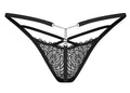 Obsessive string Iliosa kant met riem - Zwart