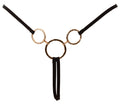 Cottelli LINGERIE string met gouden ringen - Zwart