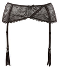 Cottelli LINGERIE Jarretel riem met 4 verstelbare jarretels - Zwart