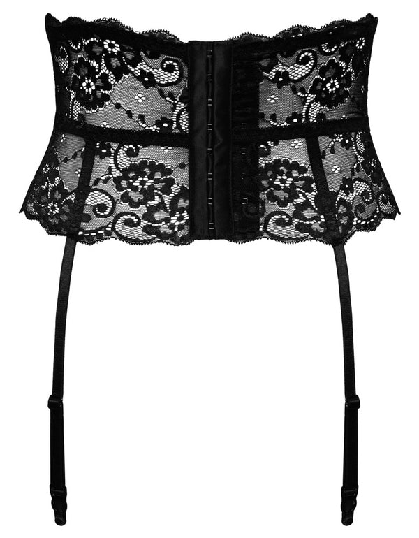 Cottelli LINGERIE Jarretel riem met kant - Zwart - Cottelli LINGERIE - SKU: 23403481041
