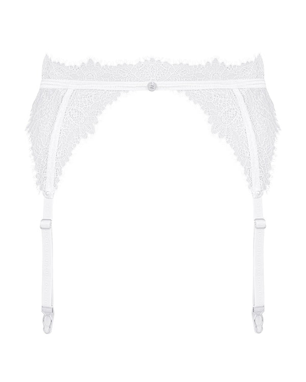 Obsessive Jarretelgordel met kant - Wit - Obsessive - SKU: 23403802111