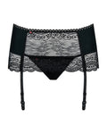 Obsessive jarretelgordel en string set Miamor - Zwart