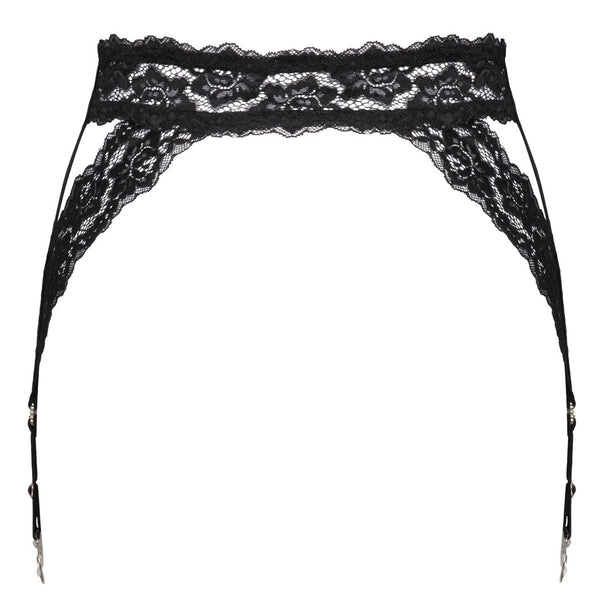 Cottelli LINGERIE Riem met glitterhartjes - Zwart - Cottelli LINGERIE - SKU: 23405421111