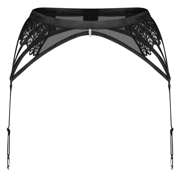 Obsessive Donarella jarretel riem - Zwart - Obsessive - SKU: 23405851141