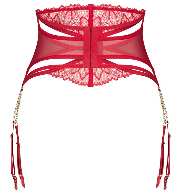 Obsessive Matildea jarretel riem - Rood - Obsessive - SKU: 23406233111