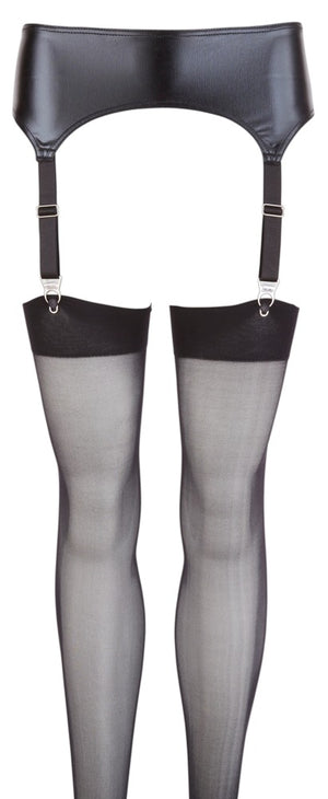 Cottelli LINGERIE Jarretel-riem met klittenband - Zwart