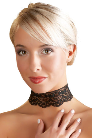 Cottelli ACCESSOIRES Choker met kettingen en verstelbaar - Zwart