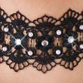 Cottelli ACCESSOIRES Choker met parels en stras - Zwart