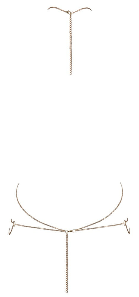 Cottelli ACCESSOIRES bodyketting met 6 edelstenen - Goud - Cottelli ACCESSOIRES - SKU: 24504296001