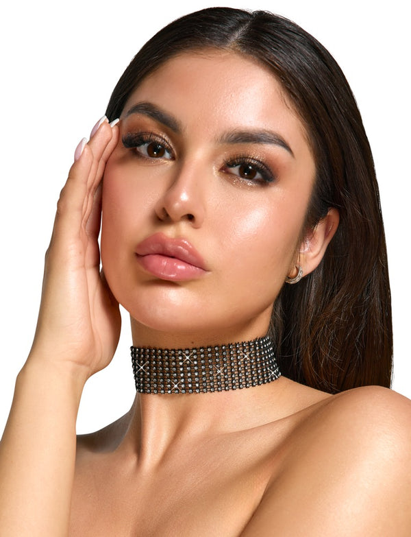 Cottelli ACCESSOIRES Cottelli Choker - Zwart - Cottelli ACCESSOIRES - SKU: 24504881001