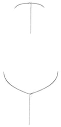 Cottelli ACCESSOIRES crop top Metalen bovenkant - Zilver