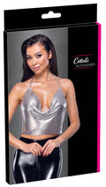Cottelli ACCESSOIRES crop top Metalen bovenkant - Zilver