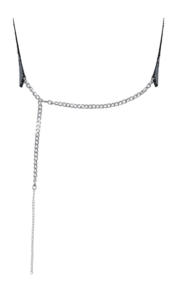 Cottelli ACCESSOIRES glinsterende rugloze crop - Zwart - Cottelli ACCESSOIRES - SKU: 24505421001