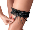 Cottelli ACCESSOIRES Kousenband met satijn strik - Zwart