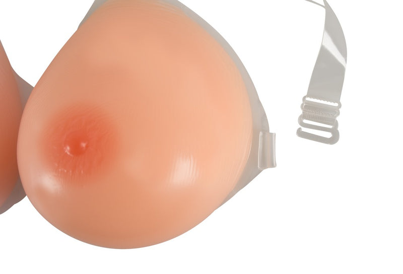 Cottelli ACCESSOIRES Silicone borsten met jarretels - Huidskleur