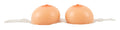 Cottelli ACCESSOIRES Strap-on borsten realistisch met tepels - Huidskleur