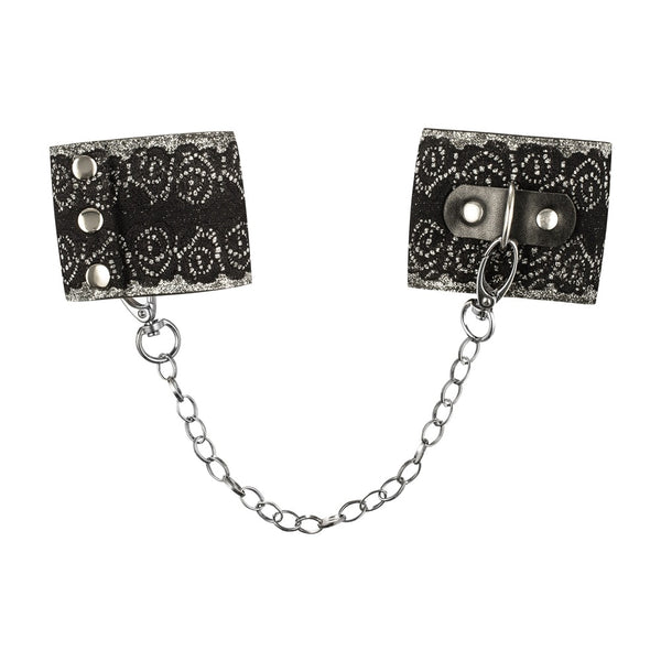 Obsessive handboeien met kanten details - Zilver - Obsessive - SKU: 24608741001