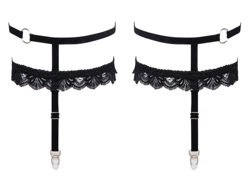 Cottelli ACCESSOIRES Cottelli Jarretel kousenbanden - Zwart