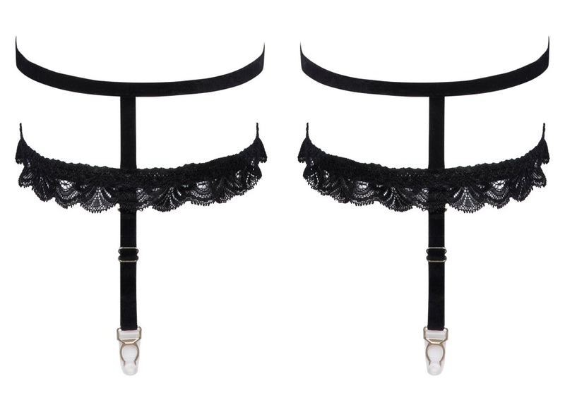 Cottelli ACCESSOIRES Cottelli Jarretel kousenbanden - Zwart