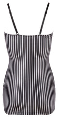 Cottelli COSTUMES Secretaressejurk met jarretels en stropdas - Zwart