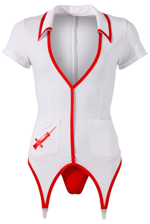 Cottelli COSTUMES Verpleegster kostuum - Wit - Cottelli COSTUMES - SKU: 24704972021