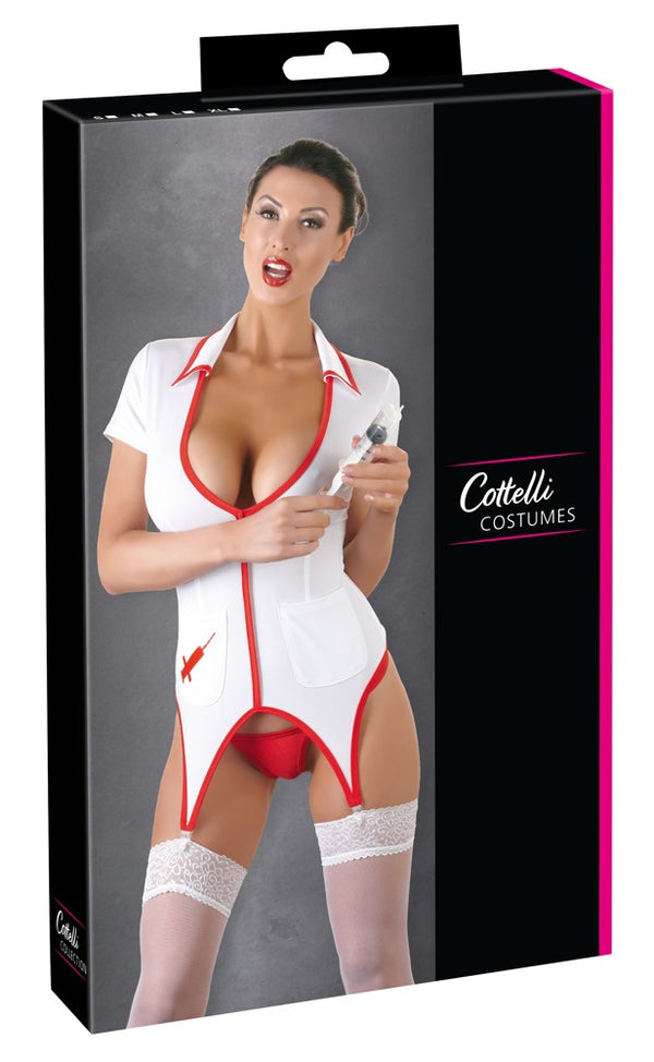 Cottelli COSTUMES Verpleegster kostuum - Wit - Cottelli COSTUMES - SKU: 24704972021
