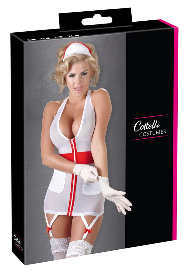 Cottelli COSTUMES verpleegster jurk - Wit - Cottelli COSTUMES - SKU: 24705782021