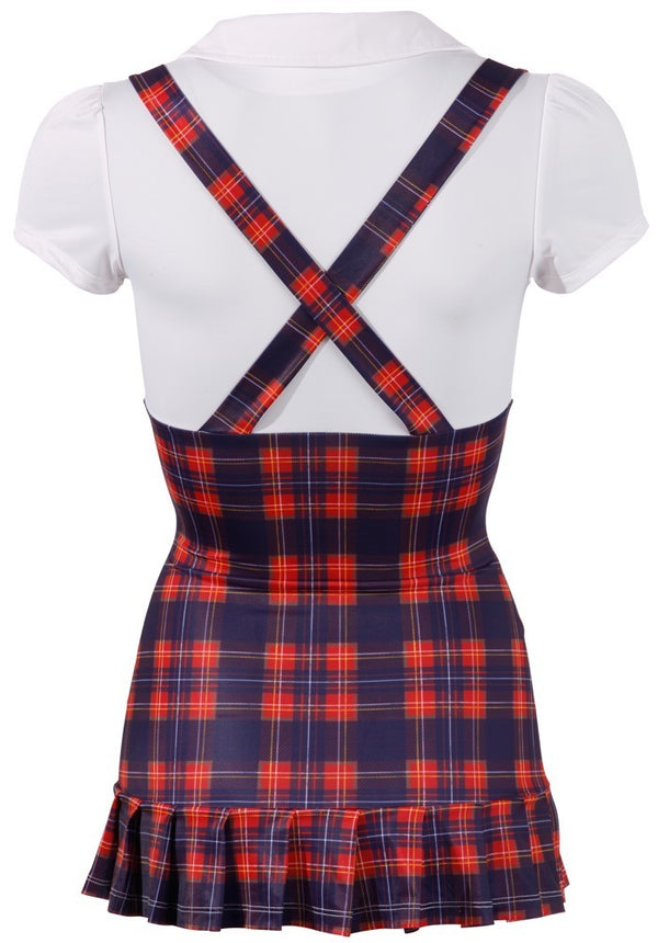 Cottelli COSTUMES Schooluniform jurk - Paars - Cottelli COSTUMES - SKU: 24705869021