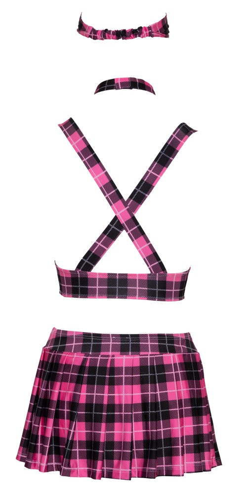 Cottelli COSTUMES schooluniform kostuum geruit - Roze - Cottelli COSTUMES - SKU: 24709773021