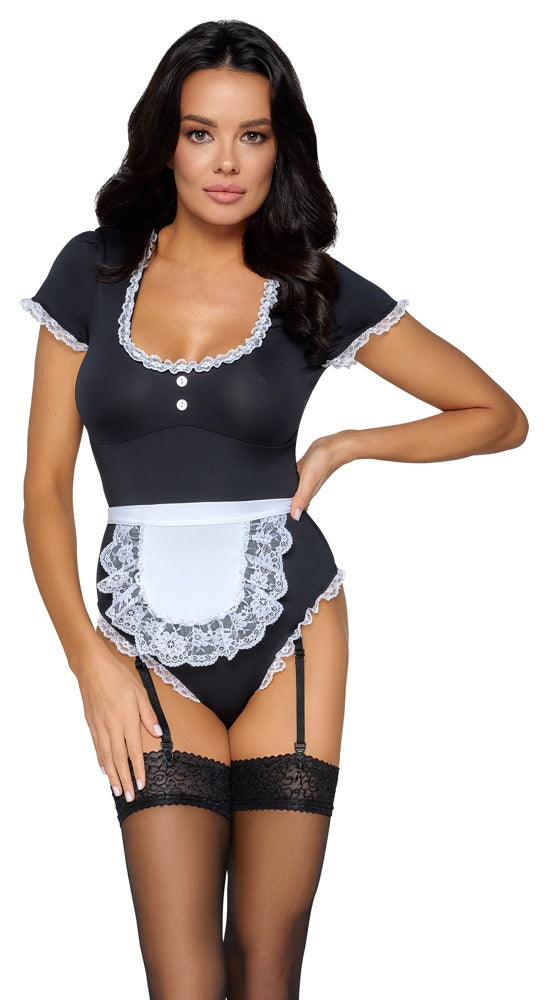 Cottelli COSTUMES serveerster kostuum - Zwart - Cottelli COSTUMES - SKU: 24709851021