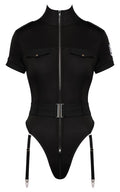 Cottelli COSTUMES politie body met embleem - Zwart