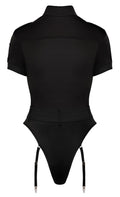 Cottelli COSTUMES politie body met embleem - Zwart