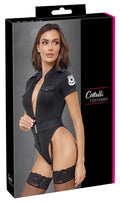Cottelli COSTUMES politie body met embleem - Zwart