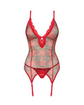 Obsessive jarretelhemd Jollymore - Rood