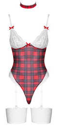 Cottelli COSTUMES geruite body - Rood